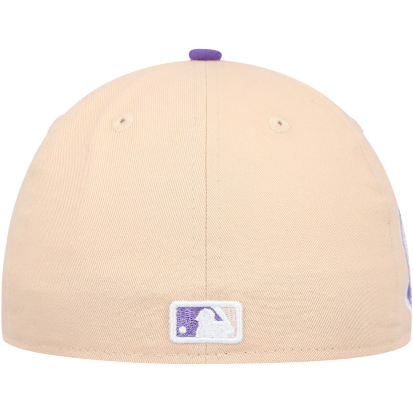MLB Peach/Purple New York Yankees Subway Series Side Patch 59FIFTY Fitted Hat