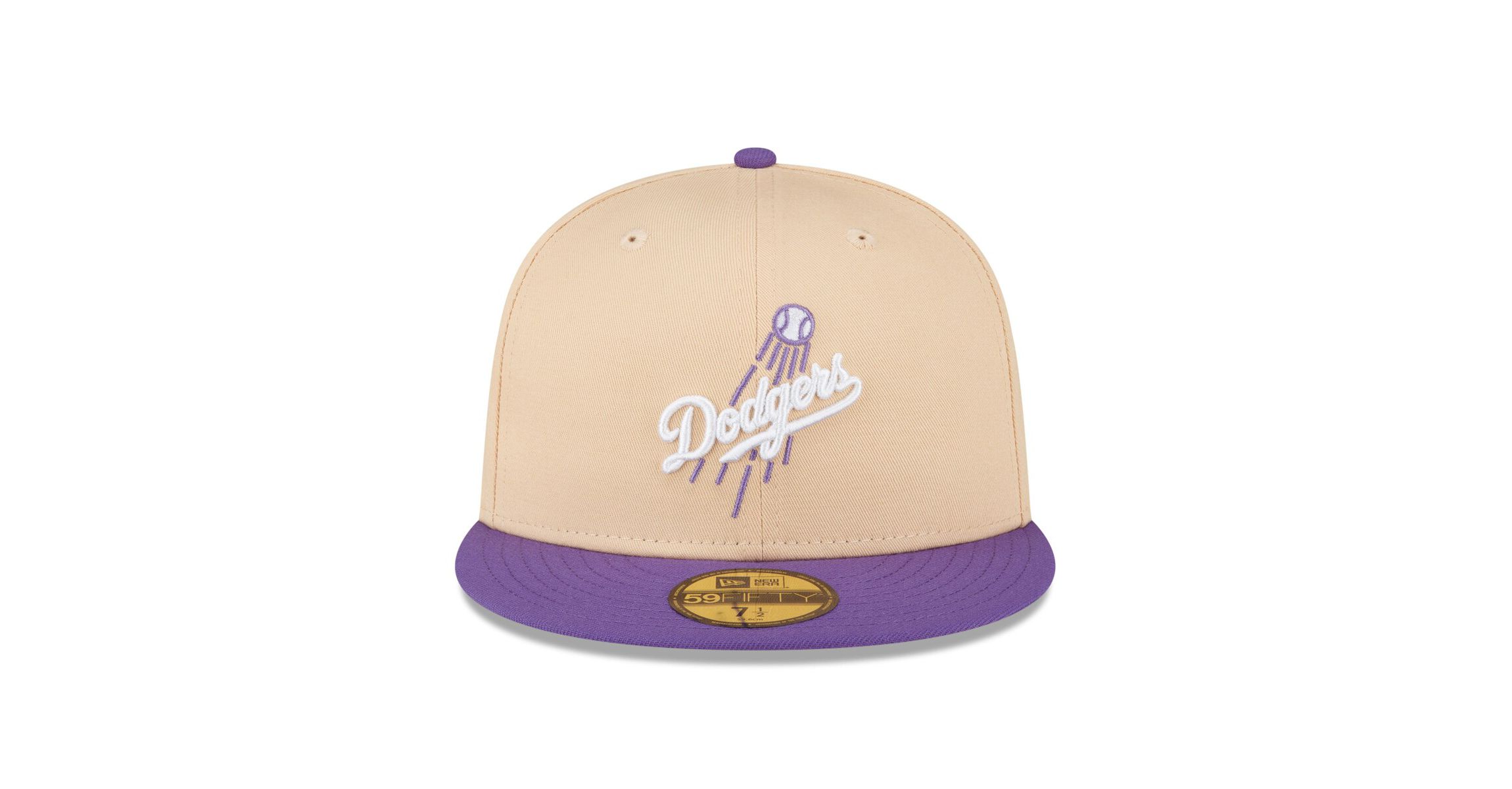 MLB Peach/Purple Los Angeles Dodgers 1988 World Series Side Patch 59FIFTY Fitted Hat
