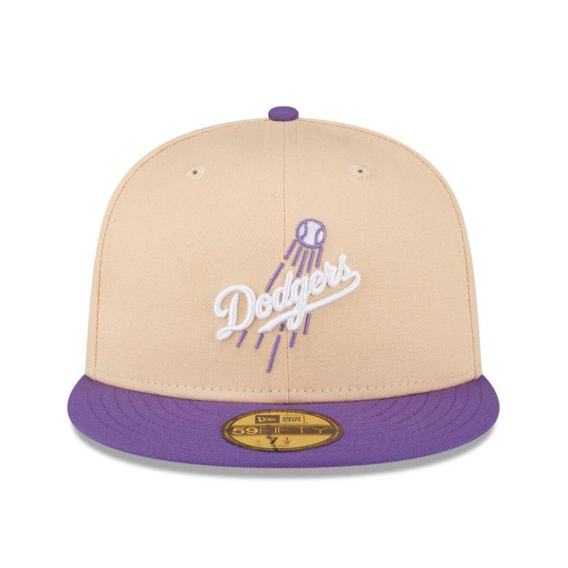 MLB Peach/Purple Los Angeles Dodgers 1988 World Series Side Patch 59FIFTY Fitted Hat