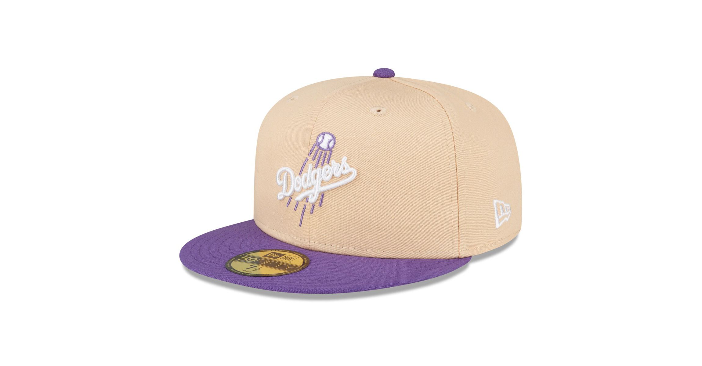 MLB Peach/Purple Los Angeles Dodgers 1988 World Series Side Patch 59FIFTY Fitted Hat