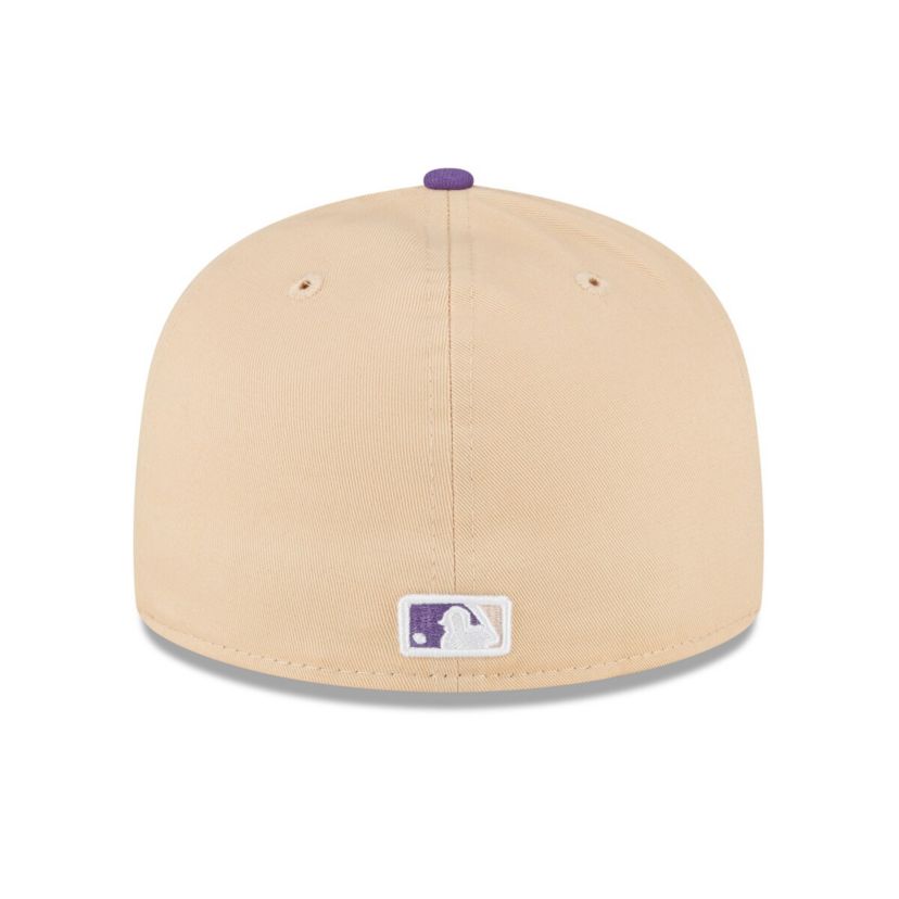 MLB Peach/Purple Los Angeles Dodgers 1988 World Series Side Patch 59FIFTY Fitted Hat