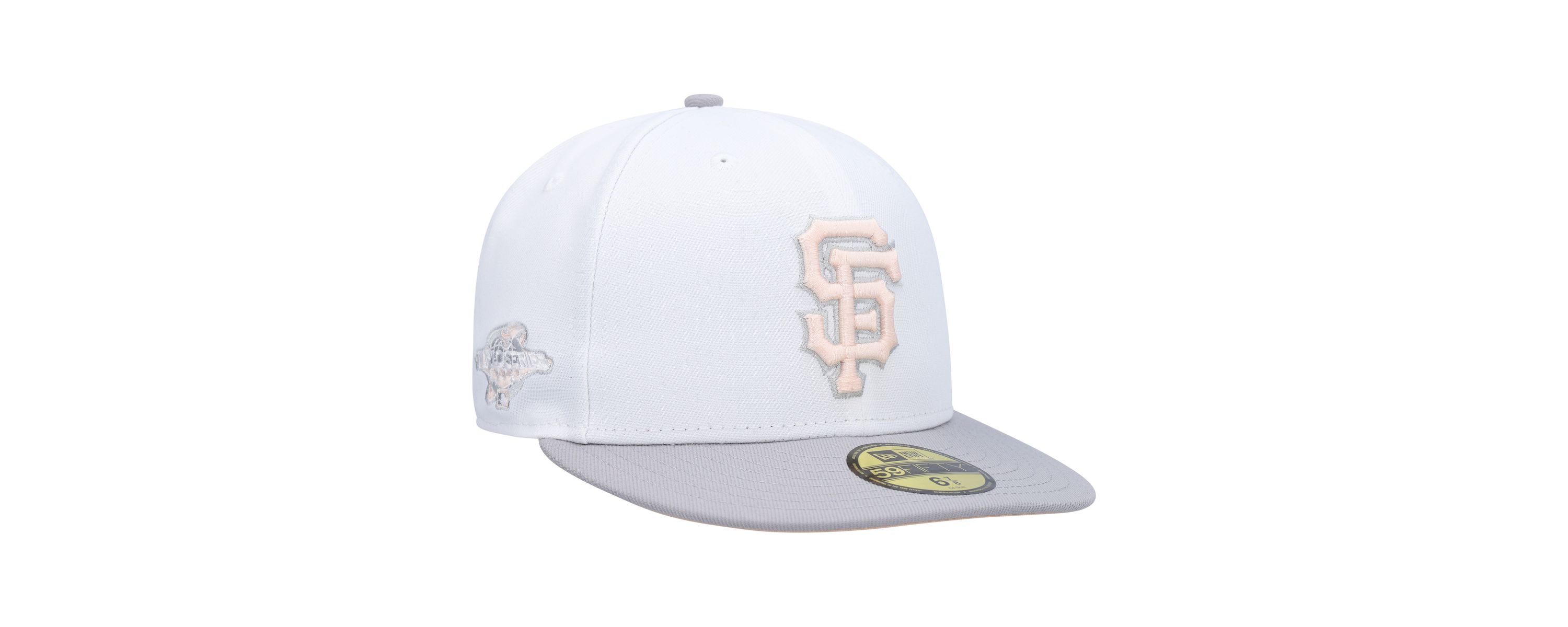 MLB White/Gray San Francisco Giants 2002 World Series Side Patch Undervisor 59FIFTY Fitted Hat