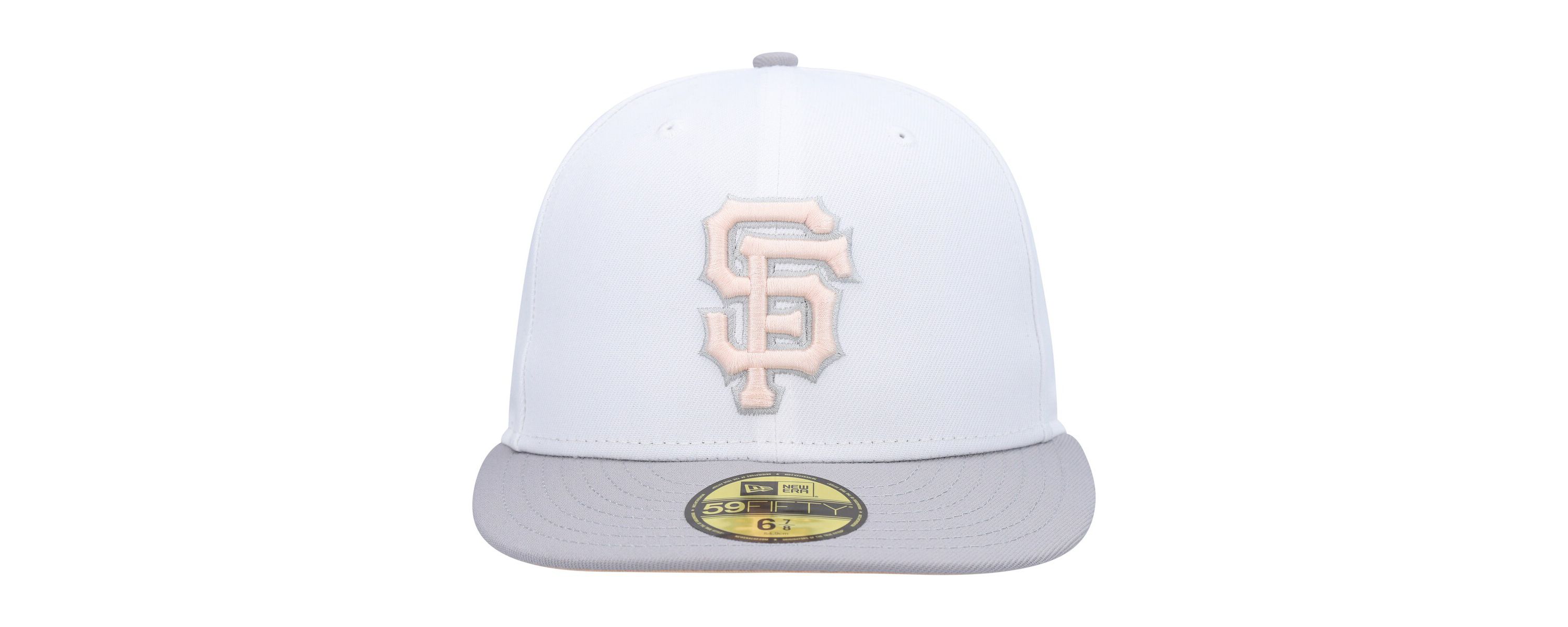 MLB White/Gray San Francisco Giants 2002 World Series Side Patch Undervisor 59FIFTY Fitted Hat
