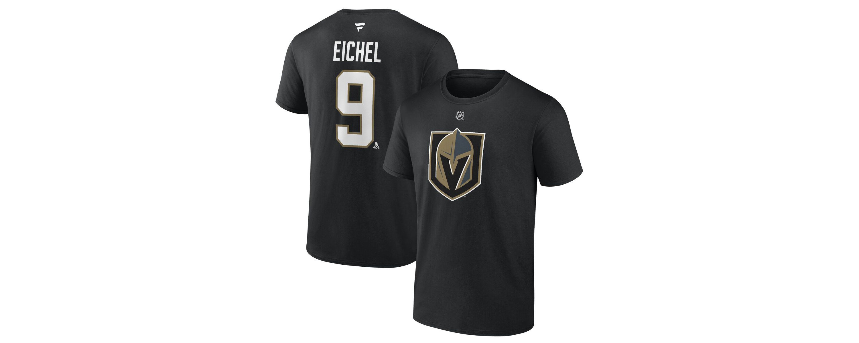 NHL Jack Eichel Vegas Golden Knights Authentic Stack Name & Number T-Shirt