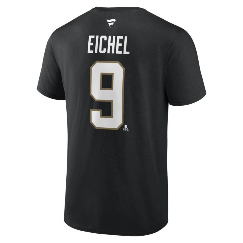 NHL Jack Eichel Vegas Golden Knights Authentic Stack Name & Number T-Shirt