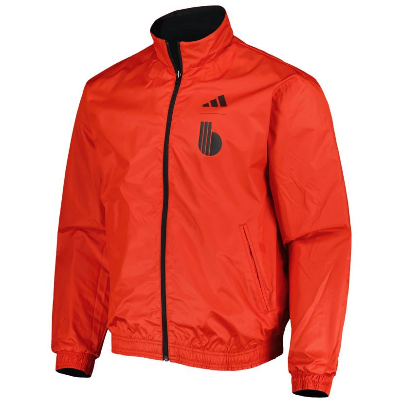 Soccer National Teams Red/Black Belgium National Team AEROREADY Reversible Anthem Reversible Full-Zip Jacket