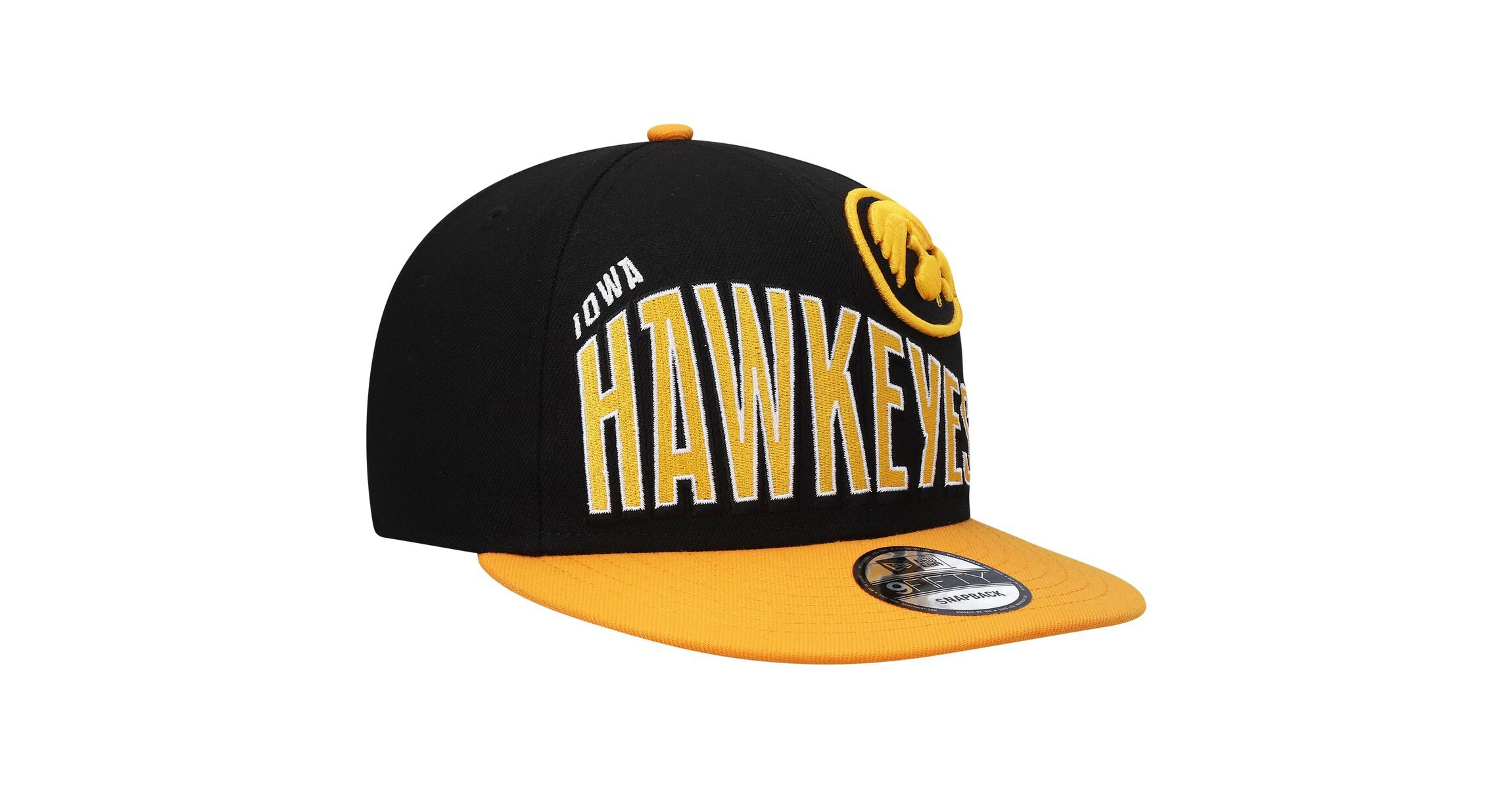 NCAA Iowa Hawkeyes Two-Tone Vintage Wave 9FIFTY Snapback Hat