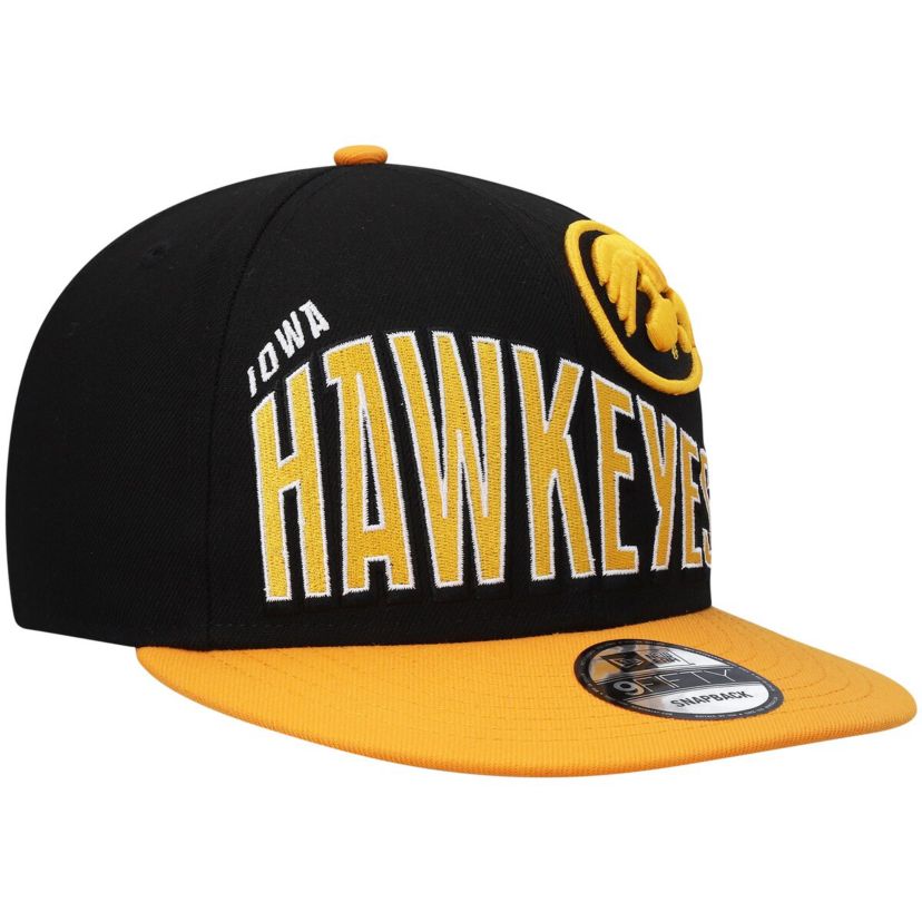 NCAA Iowa Hawkeyes Two-Tone Vintage Wave 9FIFTY Snapback Hat