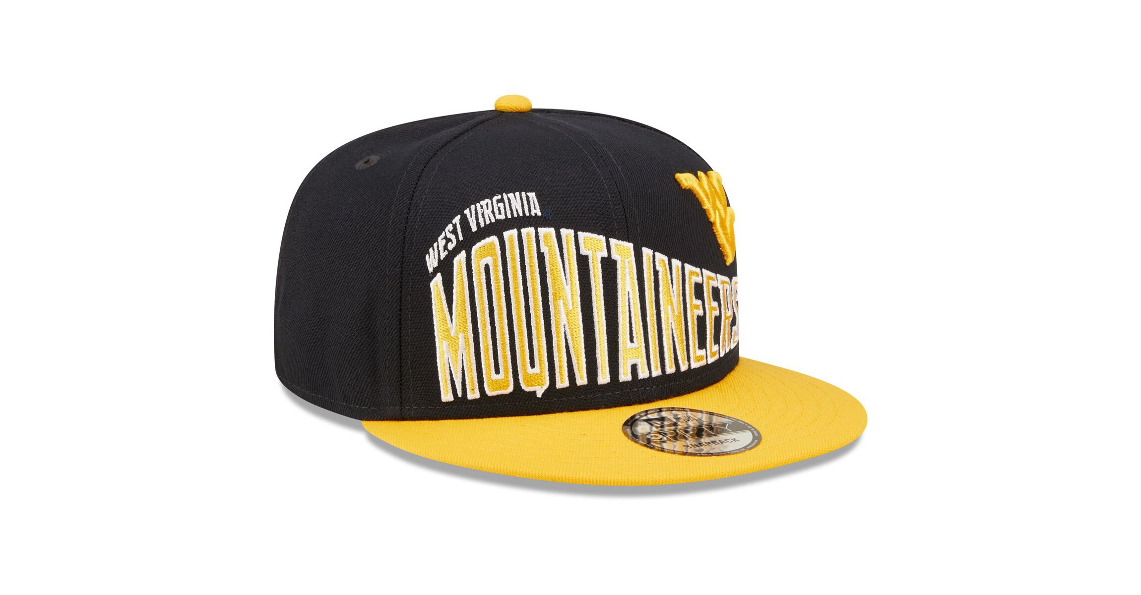 NCAA West Virginia Mountaineers Two-Tone Vintage Wave 9FIFTY Snapback Hat