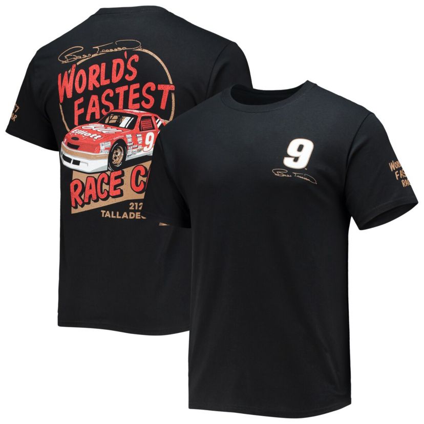 NASCAR Checkered Flag Bill Elliott Legends 3-Spot T-Shirt