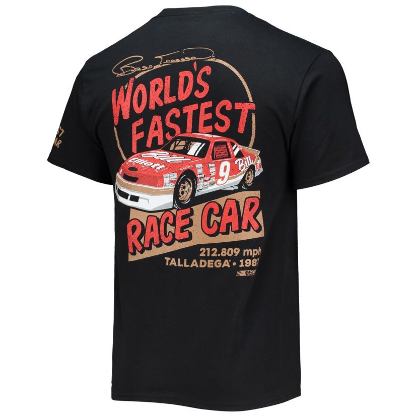 NASCAR Checkered Flag Bill Elliott Legends 3-Spot T-Shirt