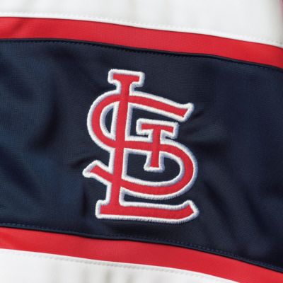 MLB Red/Navy St. Louis Cardinals Power Pitcher Full-Zip Track Jacket