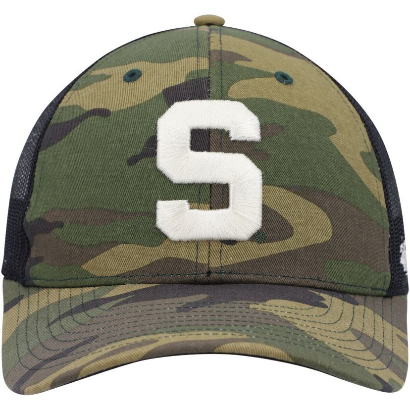 NCAA Camo/Black Michigan State Spartans Team Logo Trucker Snapback Hat
