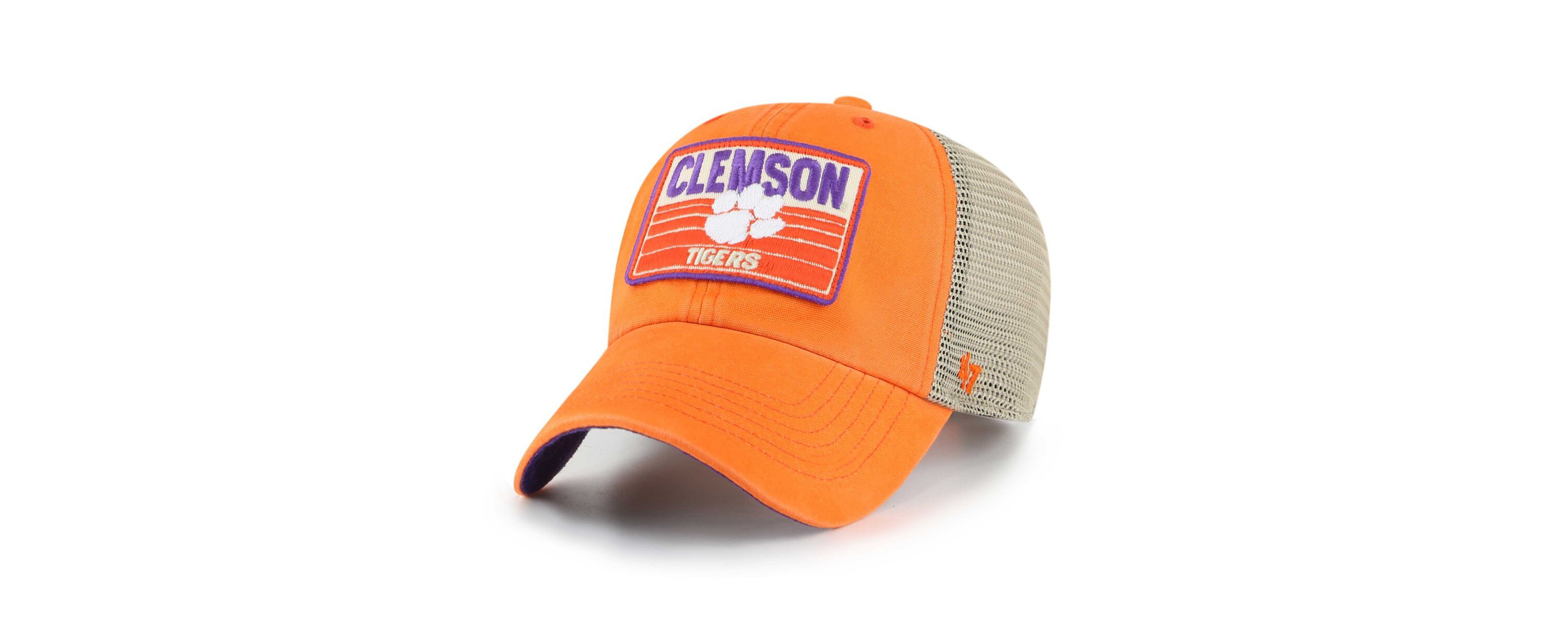 NCAA Clemson Tigers Four Stroke Clean Up Trucker Snapback Hat