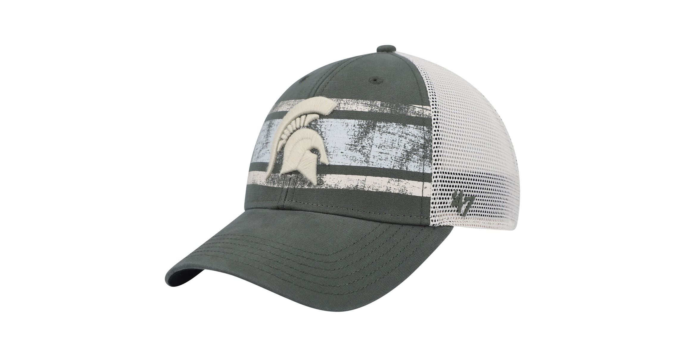 NCAA Green/White Michigan State Spartans Interlude MVP Trucker Snapback Hat