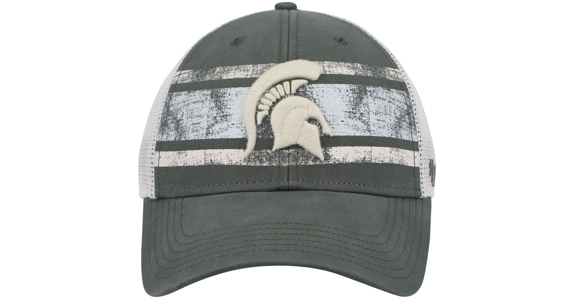 NCAA Green/White Michigan State Spartans Interlude MVP Trucker Snapback Hat