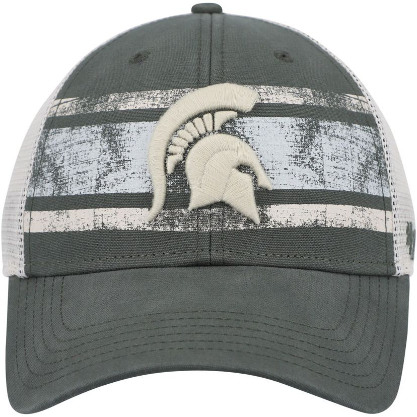 NCAA Green/White Michigan State Spartans Interlude MVP Trucker Snapback Hat