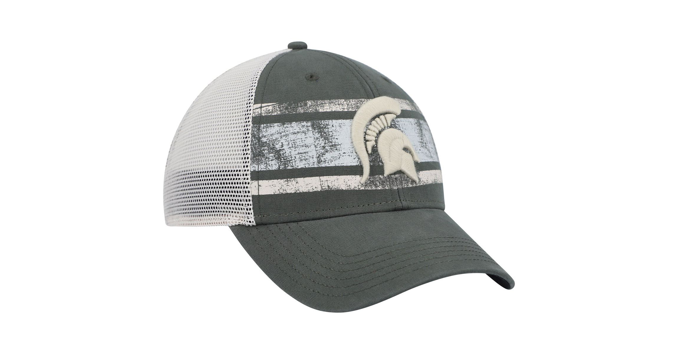 NCAA Green/White Michigan State Spartans Interlude MVP Trucker Snapback Hat