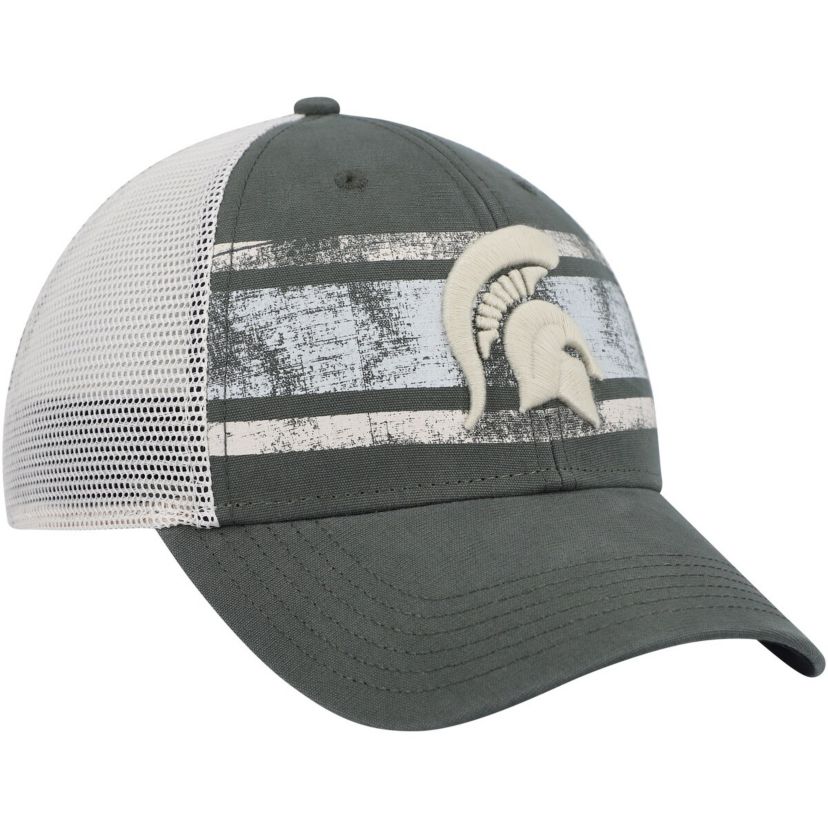 NCAA Green/White Michigan State Spartans Interlude MVP Trucker Snapback Hat