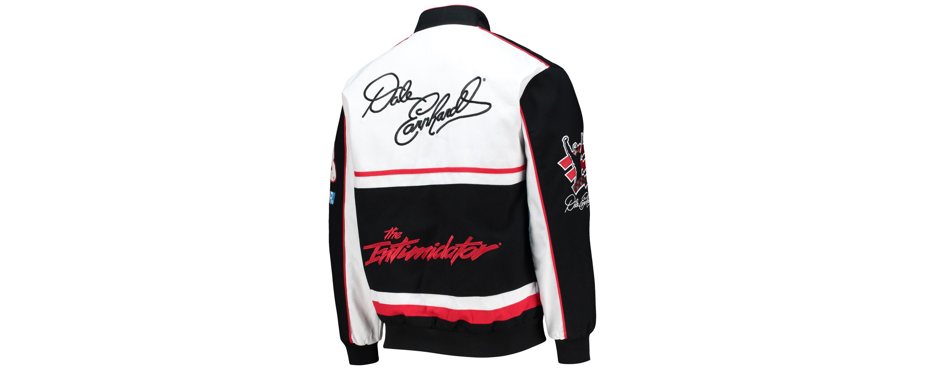 NASCAR Black/White Dale Earnhardt Twill Uniform Full-Snap Jacket