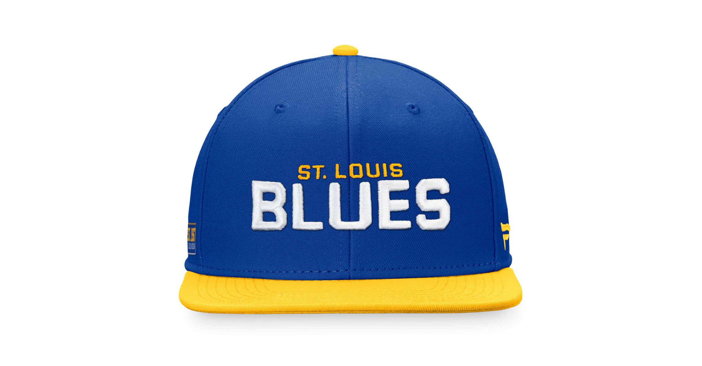NHL Fanatics Blue/Gold St. Louis Blues Iconic Color Blocked Snapback Hat