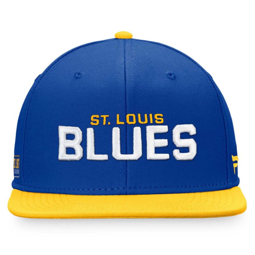NHL Fanatics Blue/Gold St. Louis Blues Iconic Color Blocked Snapback Hat