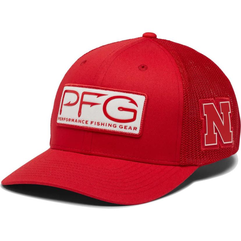 NCAA Nebraska Huskers PFG Hooks Flex Hat