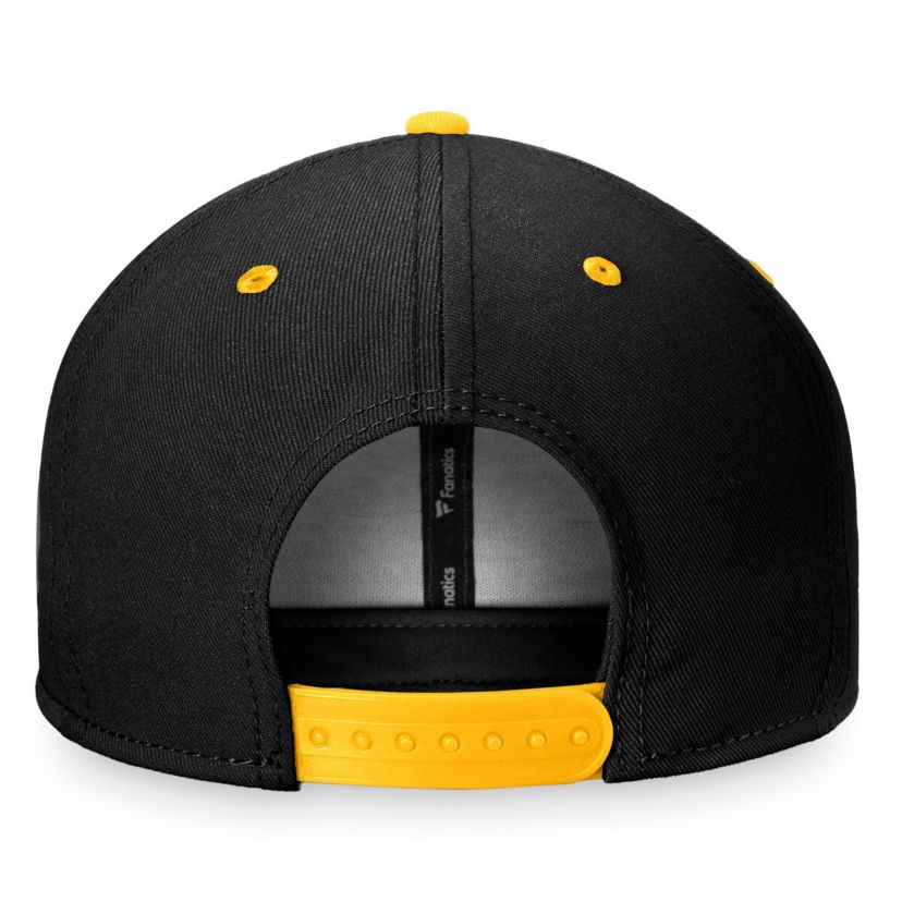 NHL Fanatics Black/Gold Retro Two-Tone Snapback Hat