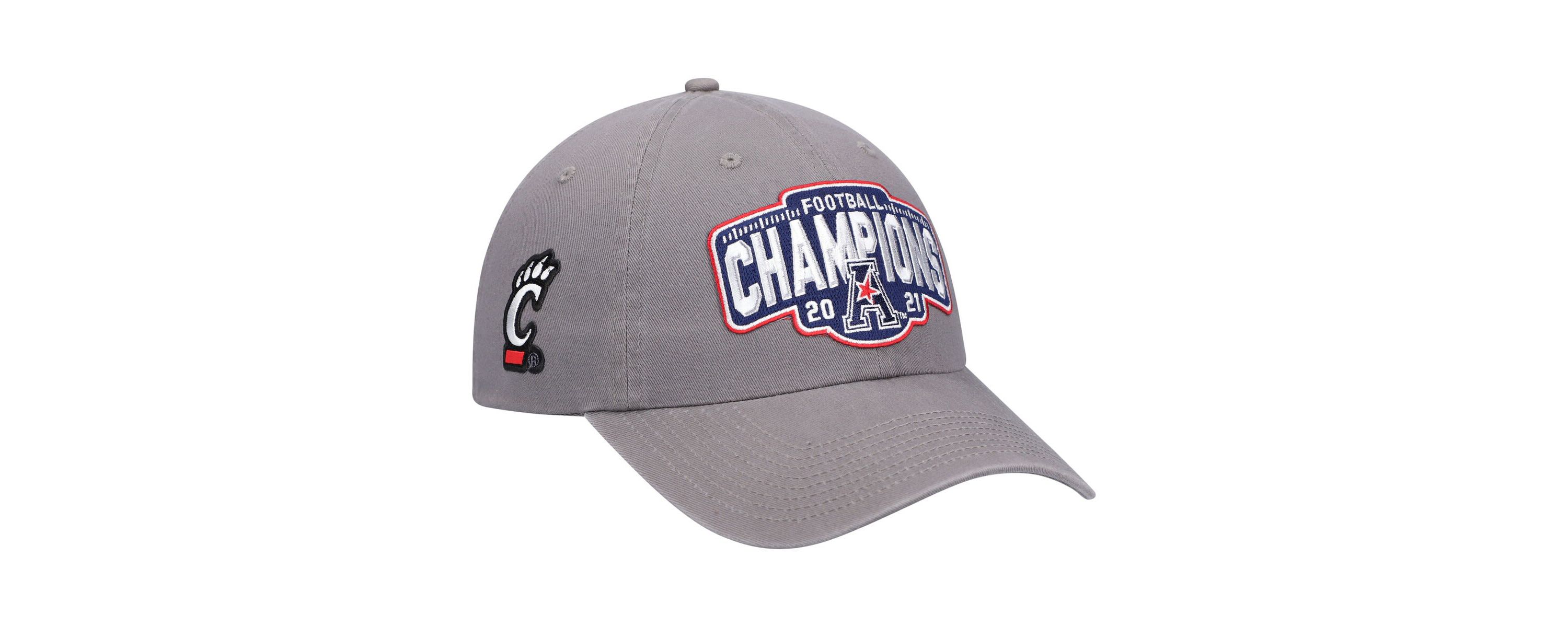 NCAA Cincinnati Bearcats 2021 AAC Football Conference s Locker Room Crew Adjustable Hat