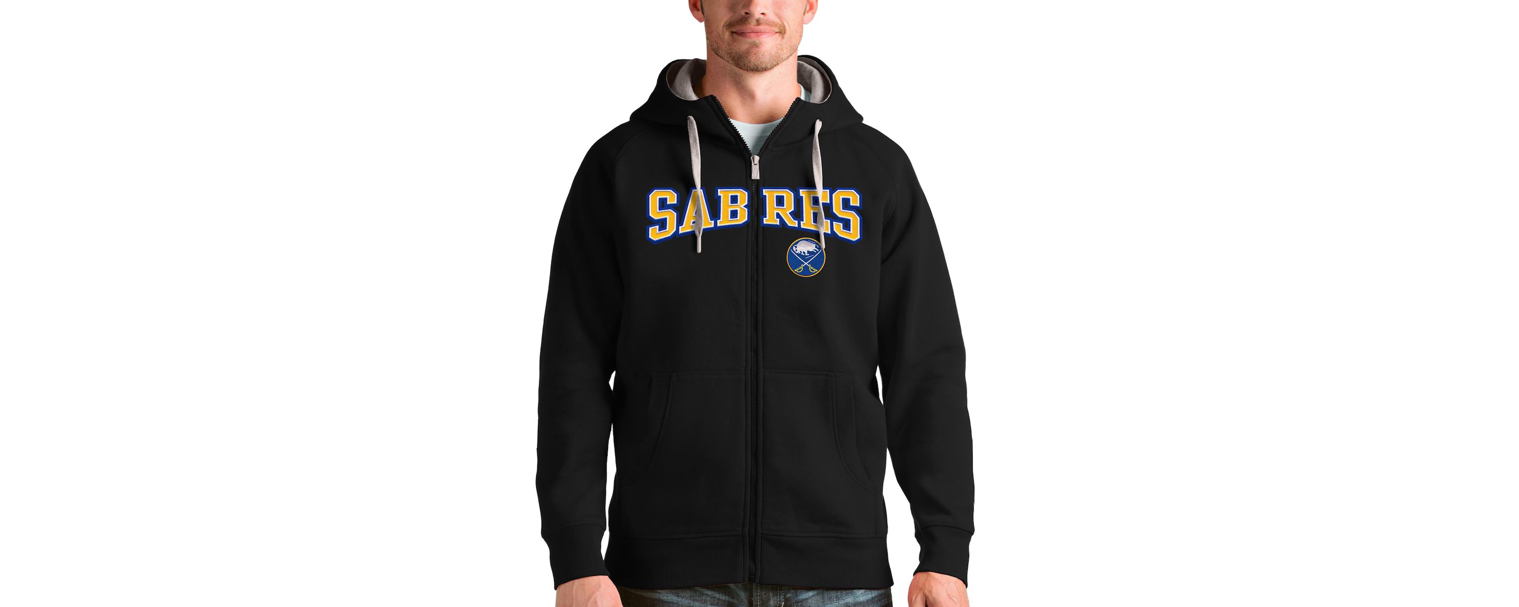 NHL Buffalo Sabres Wordmark Victory Full-Zip Hoodie