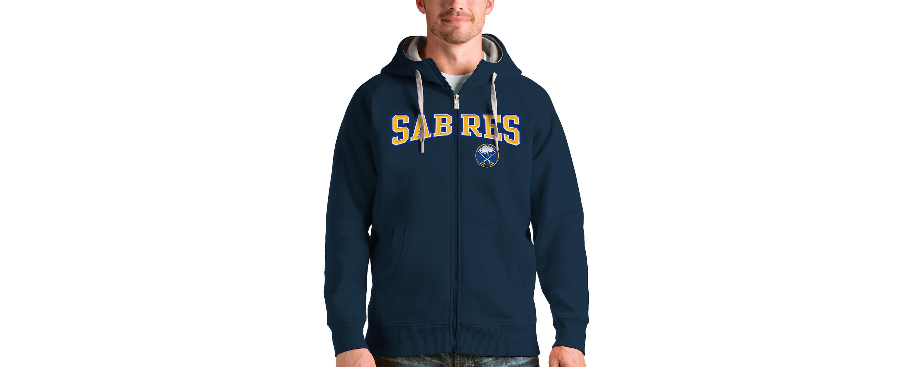 NHL Buffalo Sabres Wordmark Victory Full-Zip Hoodie