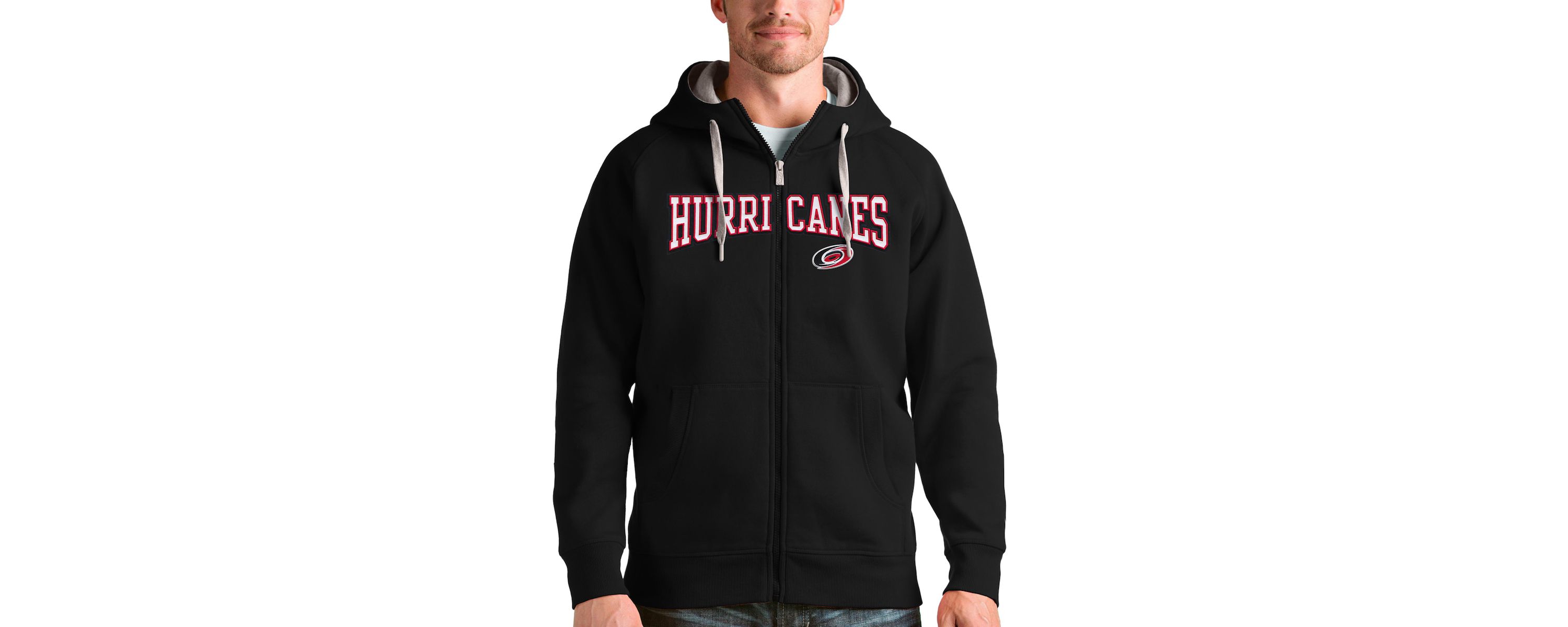 NHL Carolina Hurricanes Wordmark Victory Full-Zip Hoodie