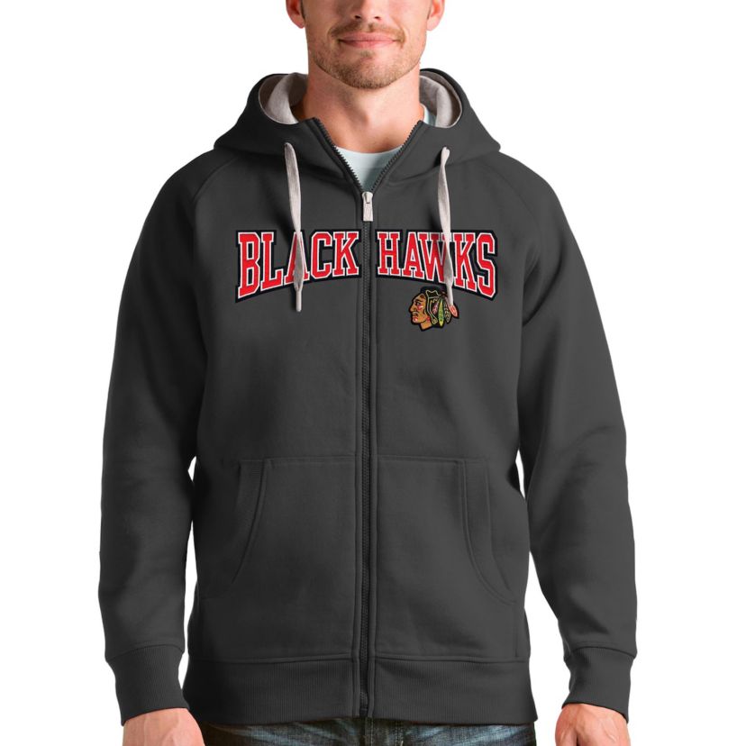 NHL Chicago Blackhawks Wordmark Victory Full-Zip Hoodie