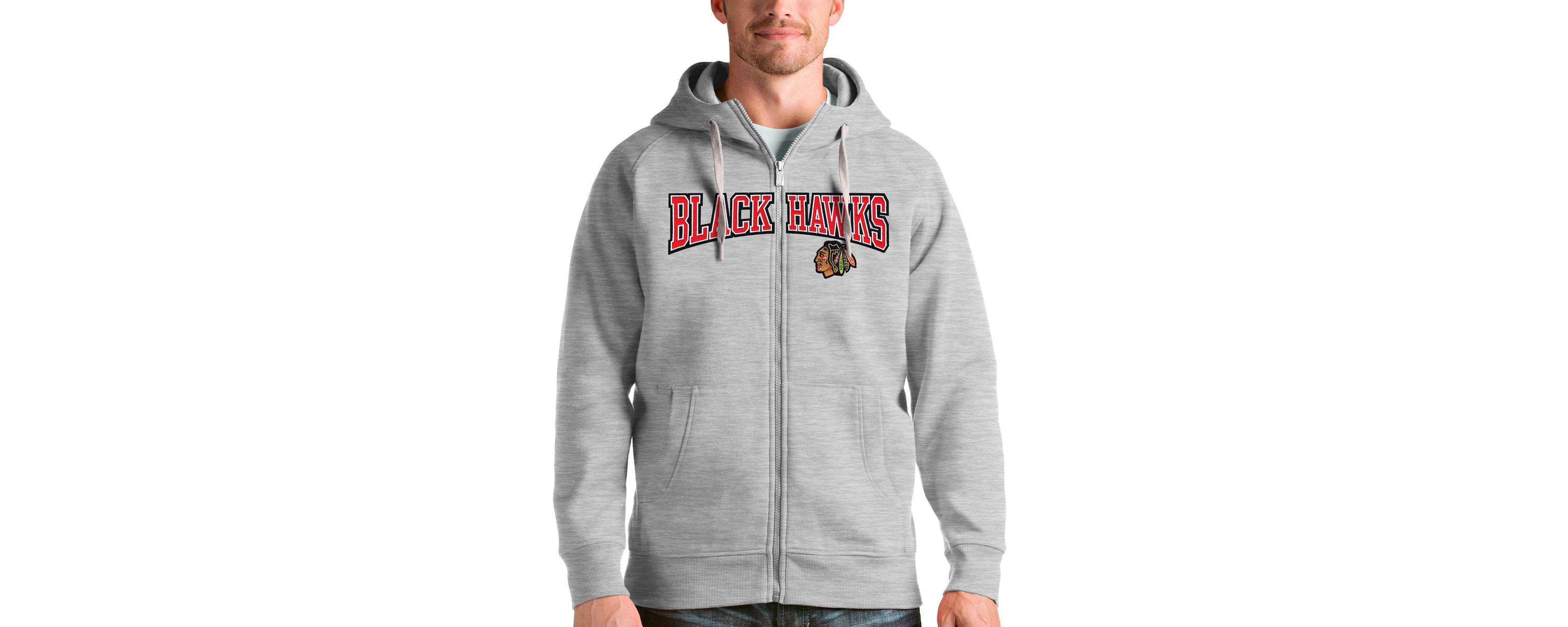 NHL ed Chicago Blackhawks Wordmark Victory Full-Zip Hoodie