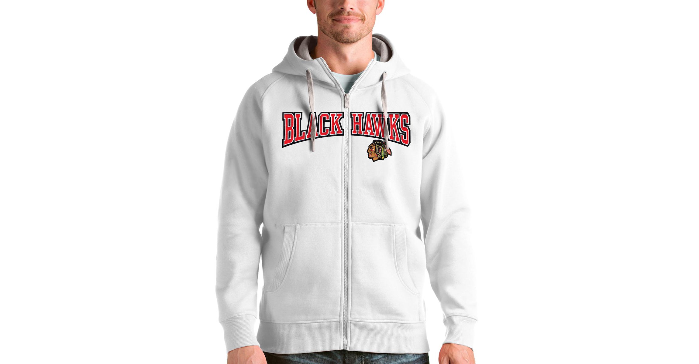 NHL Chicago Blackhawks Wordmark Victory Full-Zip Hoodie