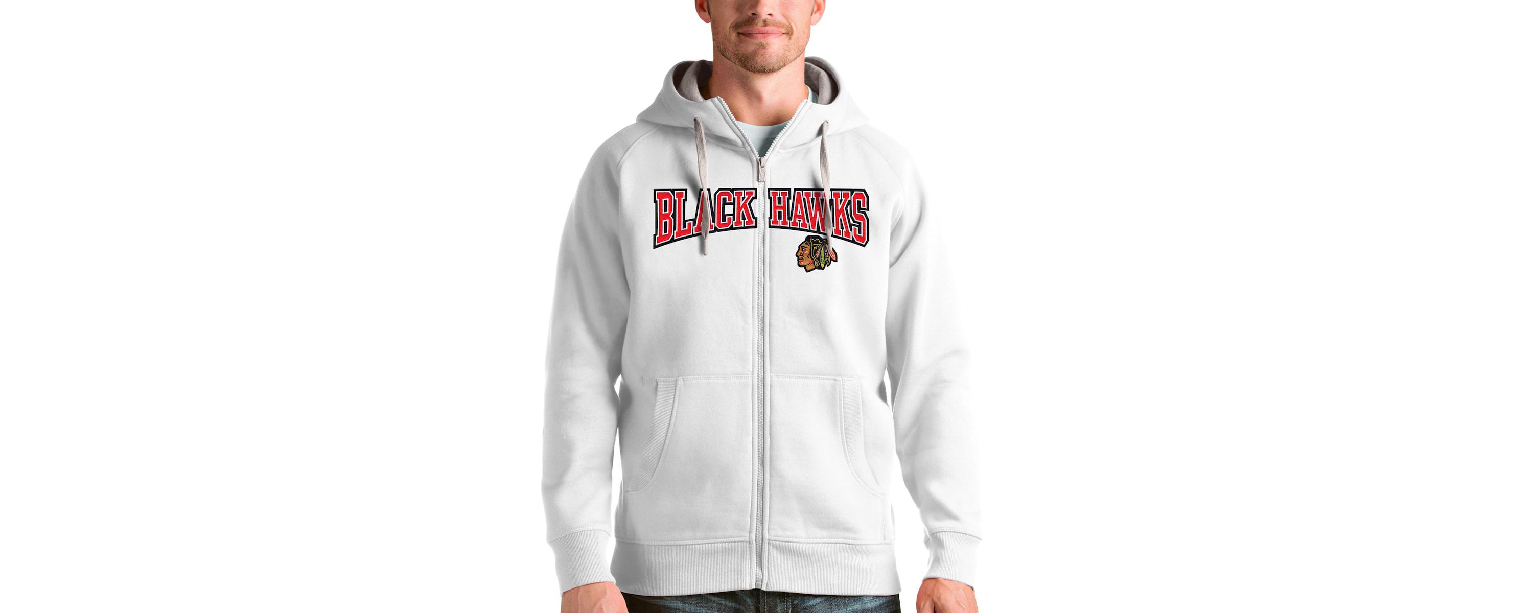 NHL Chicago Blackhawks Wordmark Victory Full-Zip Hoodie