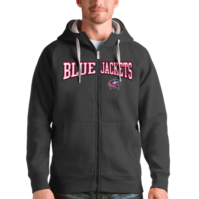 NHL Columbus Jackets Wordmark Victory Full-Zip Hoodie