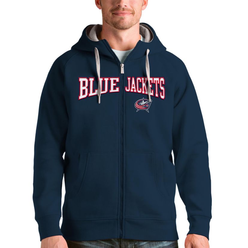 NHL Columbus Jackets Wordmark Victory Full-Zip Hoodie