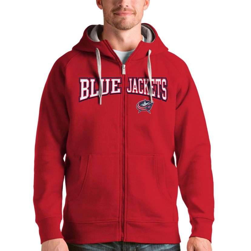 NHL Columbus Jackets Wordmark Victory Full-Zip Hoodie