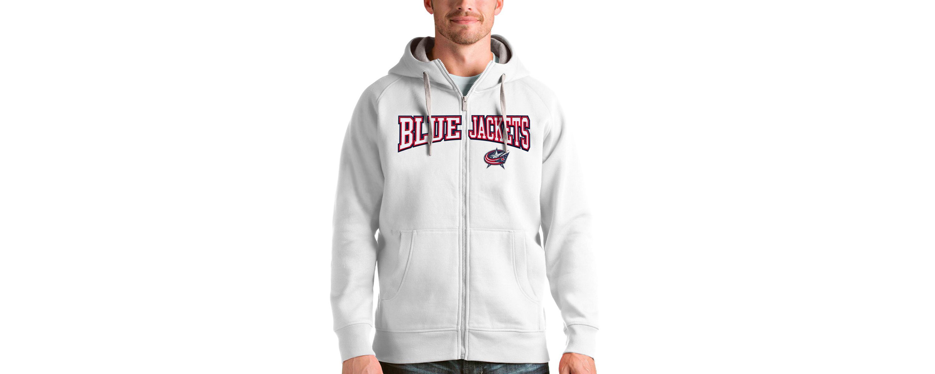 NHL Columbus Jackets Wordmark Victory Full-Zip Hoodie