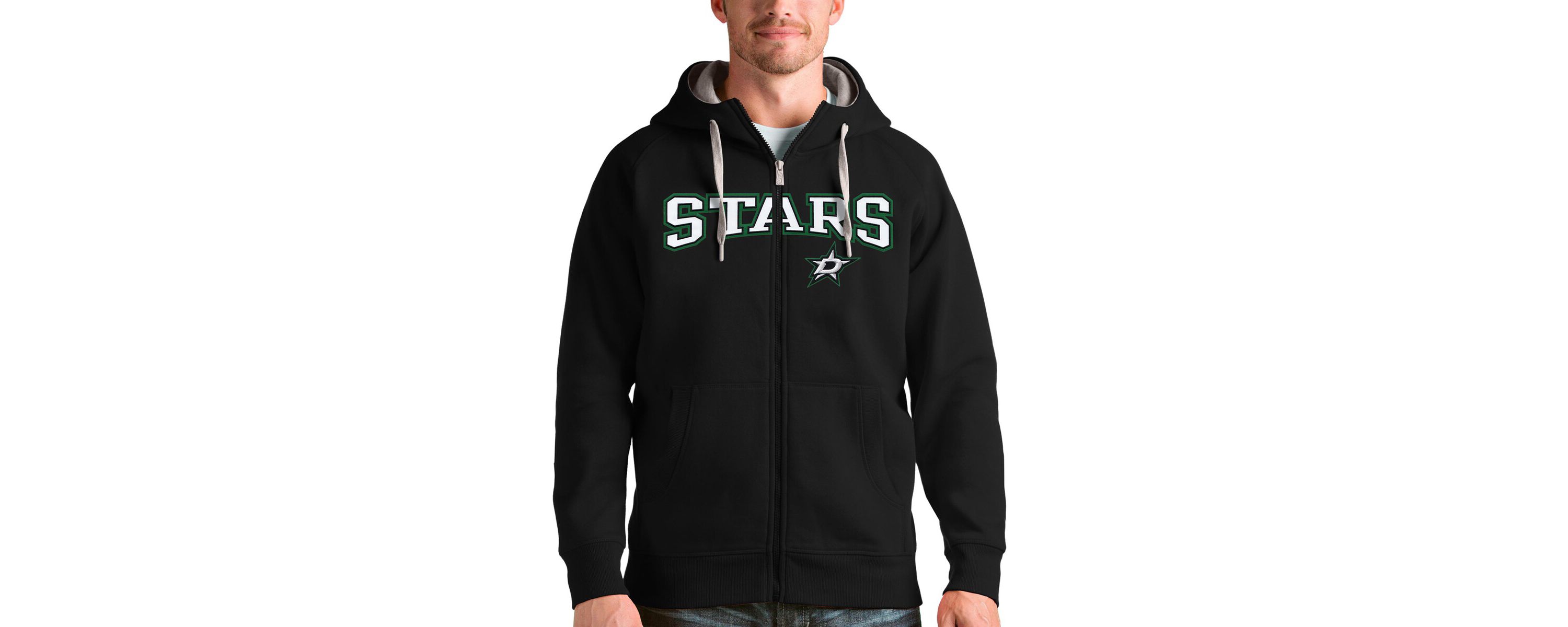 NHL Dallas Stars Wordmark Victory Full-Zip Hoodie