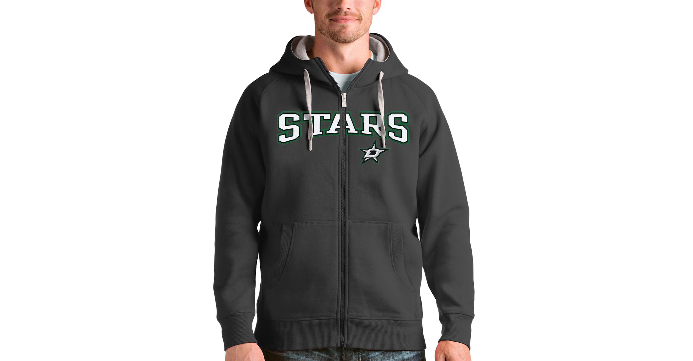 NHL Dallas Stars Wordmark Victory Full-Zip Hoodie