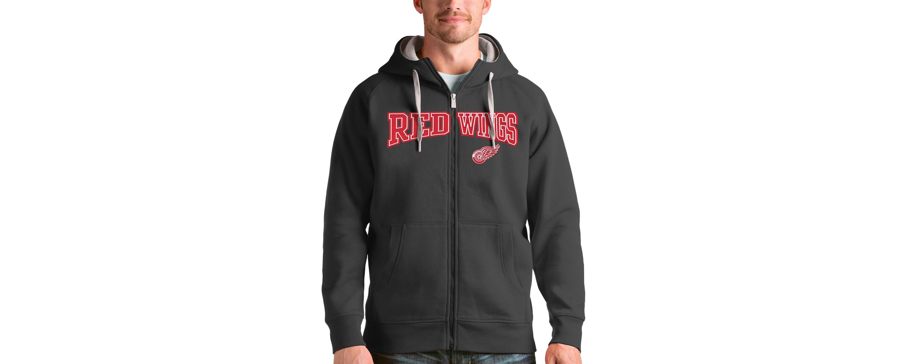 NHL Detroit Wings Wordmark Victory Full-Zip Hoodie
