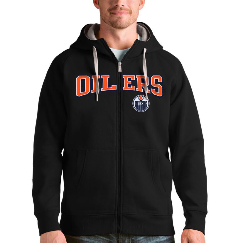 NHL Edmonton Oilers Wordmark Victory Full-Zip Hoodie