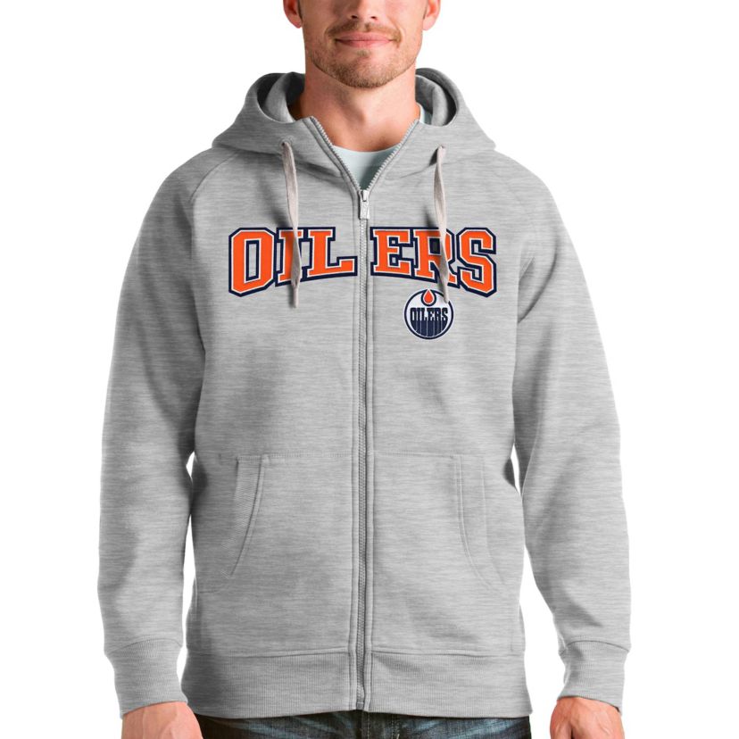 NHL ed Edmonton Oilers Wordmark Victory Full-Zip Hoodie