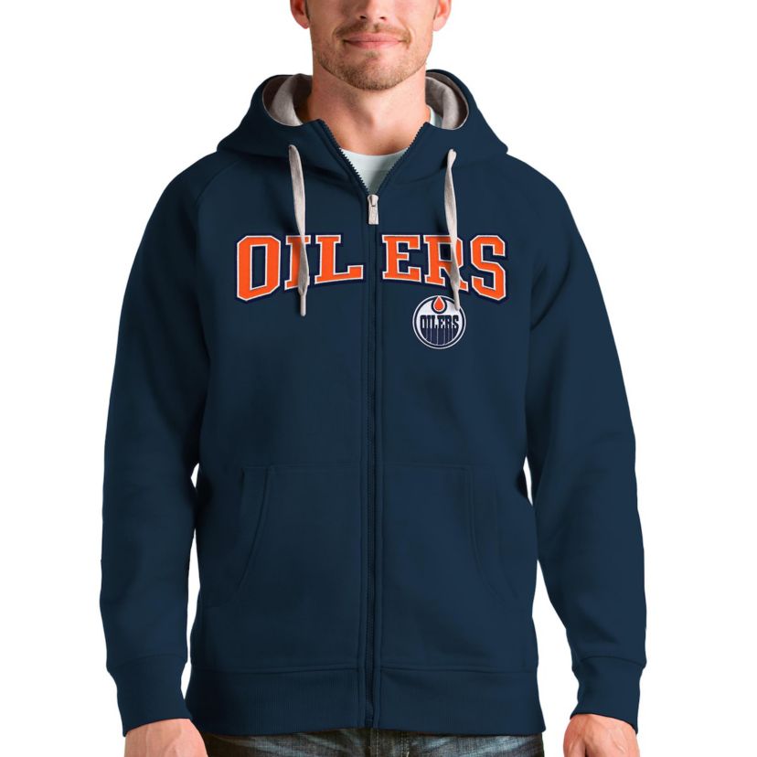 NHL Edmonton Oilers Wordmark Victory Full-Zip Hoodie
