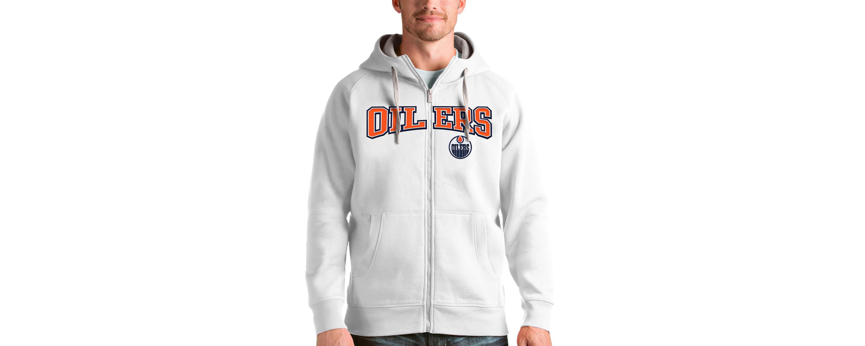 NHL Edmonton Oilers Wordmark Victory Full-Zip Hoodie