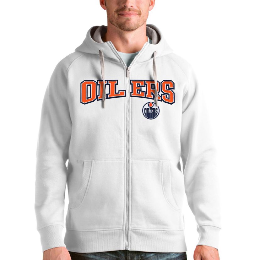 NHL Edmonton Oilers Wordmark Victory Full-Zip Hoodie