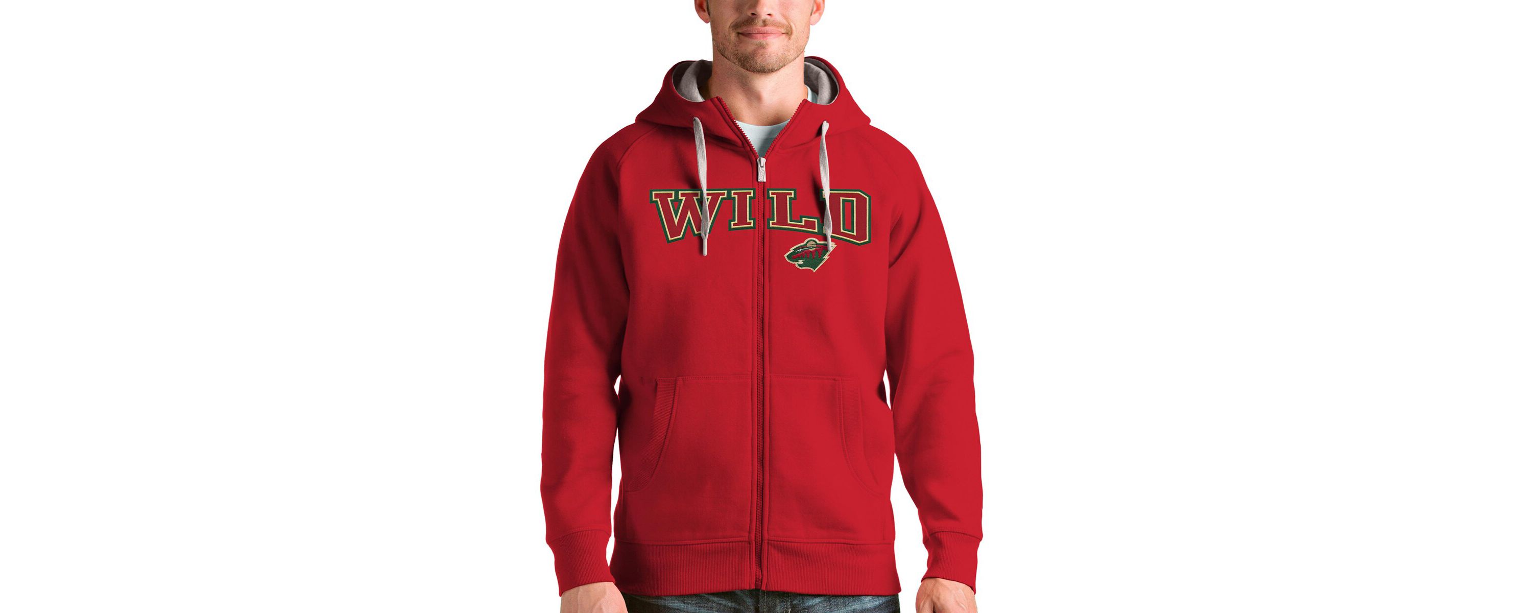 NHL Minnesota Wild Wordmark Victory Full-Zip Hoodie