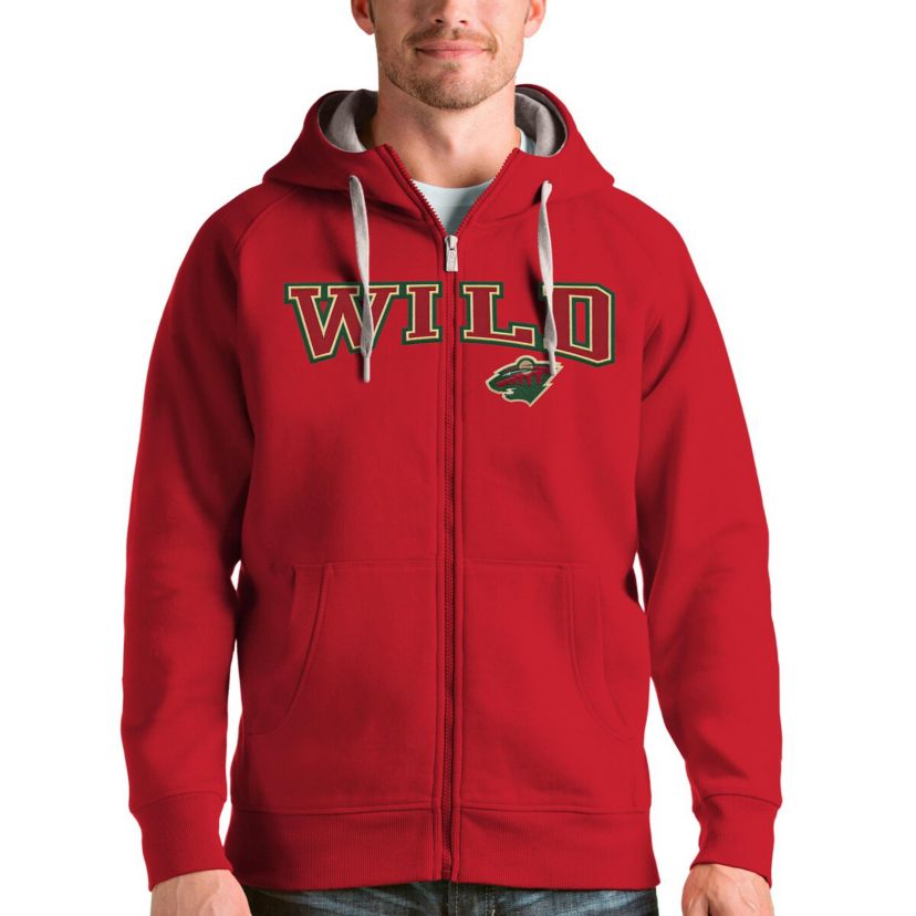 NHL Minnesota Wild Wordmark Victory Full-Zip Hoodie